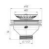 Купити Випуск ANIplast 3 1/2 мм з нержавіючою сіткою M250EU , M250EU / CV023033 , в категории Комплектуючі для сифонів , от бренда ANIplast  Інтернет-магазин сантехніки ✓ Кращі ціни на ринку ✓ Величезний вибір ✓ Гарантія ✓ Заходьте!
