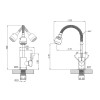 Купить Смеситель для кухни с гибким изливом Agua Acero - INOX035-2 , Acero-INOX035-2 / CV023291 , в категории Смесители для кухни , от бренда Agua  Интернет-магазин сантехники ✓ Лучшие цены на рынке ✓ Огромный выбор ✓ Гарантия ✓ Заходите!