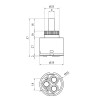 Купити Картридж для змішувача Kroner KRP - PM35-1 з пластиковим штоком , PM35-1 / CV029545 , в категории Картриджі , от бренда Kroner  Інтернет-магазин сантехніки ✓ Кращі ціни на ринку ✓ Величезний вибір ✓ Гарантія ✓ Заходьте!