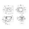 Купити Унитаз подвесной Kroner Harz WHI493736 RIMLESS безободковый с сиденьем Slim Duroplast / Soft-close / Quick relase , KH493736WHIR / CV029609 , в категории  , от бренда Kroner  Інтернет-магазин сантехніки ✓ Кращі ціни на ринку ✓ Величезний вибір ✓ Га