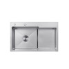 Купить Кухонная мойка Kroner KRP Gebürstet - 7848LHM (3/1 мм) , Geburstet-7848LHM / CV030021 , в категории Кухонные мойки из нержавеющей стали , от бренда Kroner  Интернет-магазин сантехники ✓ Лучшие цены на рынке ✓ Огромный выбор ✓ Гарантия ✓ Заходите!