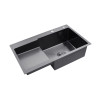 Купити Кухонна мийка Kroner KRP Schwarze - 7848RHM PVD (3/1 мм) , Schwarze-7848RHM / CV030024 , в категории Кухонні мийки з нержавіючої сталі , от бренда Kroner  Інтернет-магазин сантехніки ✓ Кращі ціни на ринку ✓ Величезний вибір ✓ Гарантія ✓ Заходьте!