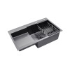 Купити Кухонна мийка Kroner KRP Schwarze - 7848RHM PVD (3/1 мм) , Schwarze-7848RHM / CV030024 , в категории Кухонні мийки з нержавіючої сталі , от бренда Kroner  Інтернет-магазин сантехніки ✓ Кращі ціни на ринку ✓ Величезний вибір ✓ Гарантія ✓ Заходьте!