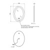 Купить Зеркало Kroner KRP Spiegel VO1 - 5070 с LED-подсветкой и антизапотеванием , VO1-5070 / CV030040 , в категории Зеркала в ванную , от бренда Kroner  Интернет-магазин сантехники ✓ Лучшие цены на рынке ✓ Огромный выбор ✓ Гарантия ✓ Заходите!