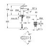 Купити Змішувач для раковини Grohe QuickFix Start S-Size 23550002 з донним клапаном , 23550002 / CV030579 , в категории Змішувачі для умивальника , от бренда Grohe QuickFix  Інтернет-магазин сантехніки ✓ Кращі ціни на ринку ✓ Величезний вибір ✓ Гарантія ✓