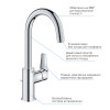Купити Змішувач для раковини Grohe QuickFix StartEdge L-Size 24201001 , 24201001 / CV030596 , в категории Змішувачі для умивальника , от бренда Grohe QuickFix  Інтернет-магазин сантехніки ✓ Кращі ціни на ринку ✓ Величезний вибір ✓ Гарантія ✓ Заходьте!