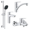 Купити Набір змішувачів 4 в 1 для ванної кімнати та кухні Grohe QuickFix Start M-Size UA202301KE , UA202301KE / CV030617 , в категории Набори змішувачів , от бренда Grohe QuickFix  Інтернет-магазин сантехніки ✓ Кращі ціни на ринку ✓ Величезний вибір ✓ Гар