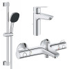 Купити Комплект змішувачів для ванної кімнати з термостатом Grohe QuickFix UA202304TS , UA202304TS / CV030620 , в категории Набори змішувачів , от бренда Grohe QuickFix  Інтернет-магазин сантехніки ✓ Кращі ціни на ринку ✓ Величезний вибір ✓ Гарантія ✓ Зах