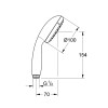 Купити Лійка для ручного душу Grohe QuickFix Vitalio Go 100 26189000 , 26189000 / CV031205 , в категории Ручні душі , от бренда Grohe QuickFix  Інтернет-магазин сантехніки ✓ Кращі ціни на ринку ✓ Величезний вибір ✓ Гарантія ✓ Заходьте!