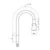 Купить Излив для смесителя гибкий Kroner KRP - C803WHI , KRP-C803WHI / CV031902 , в категории Изливы со стены , от бренда Kroner  Интернет-магазин сантехники ✓ Лучшие цены на рынке ✓ Огромный выбор ✓ Гарантия ✓ Заходите!