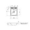 Купить Кухонная мойка накладная Kroner KRP Satin - 6050 (0.6 мм) , KRP Satin-6050 / CV031911 , в категории Кухонные мойки из нержавеющей стали , от бренда Kroner  Интернет-магазин сантехники ✓ Лучшие цены на рынке ✓ Огромный выбор ✓ Гарантия ✓ Заходите!