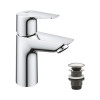 Купить Смеситель для раковины Grohe QuickFix Start Edge S-Size 24199001 с донным клапаном , 24199001 / CV031938 , в категории Смесители для умывальника , от бренда Grohe QuickFix  Интернет-магазин сантехники ✓ Лучшие цены на рынке ✓ Огромный выбор ✓ Гаран