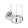 Купити Склянка з тримачем для ванної кімнати Grohe QuickFix Start 41194000 , 41194000 / CV031946 , в категории Склянки для зубних щіток , от бренда Grohe QuickFix  Інтернет-магазин сантехніки ✓ Кращі ціни на ринку ✓ Величезний вибір ✓ Гарантія ✓ Заходьте!