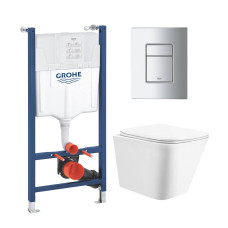 Комплект унитаза с инсталляцией 4 в 1 Grohe Solido Even UA38971966B
