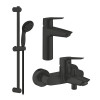 Купити Набор смесителей 3 в 1 для ванной комнаты Grohe QuickFix Start Black UA303301MQ , UA303301MQ / CV032749 , в категории Набори змішувачів , от бренда Grohe QuickFix  Інтернет-магазин сантехніки ✓ Кращі ціни на ринку ✓ Величезний вибір ✓ Гарантія ✓ За