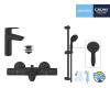 Купити Набор смесителей 3 в 1 для ванной комнаты Grohe QuickFix Start Black UA303304TM , UA303304TM / CV032755 , в категории Набори змішувачів , от бренда Grohe QuickFix  Інтернет-магазин сантехніки ✓ Кращі ціни на ринку ✓ Величезний вибір ✓ Гарантія ✓ За