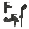 Купить Набор смесителей 3 в 1 для ванной комнаты Grohe QuickFix Start Black UA303301SQ , UA303301SQ / CV032757 , в категории Наборы смесителей , от бренда Grohe QuickFix  Интернет-магазин сантехники ✓ Лучшие цены на рынке ✓ Огромный выбор ✓ Гарантия ✓ Зах