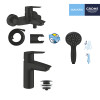 Купить Набор смесителей 3 в 1 для ванной комнаты Grohe QuickFix Start Black UA303301SQ , UA303301SQ / CV032757 , в категории Наборы смесителей , от бренда Grohe QuickFix  Интернет-магазин сантехники ✓ Лучшие цены на рынке ✓ Огромный выбор ✓ Гарантия ✓ Зах
