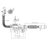 Купити Сифон для ванны Agua BS03 1 1/2х40/50 мм с переливом и ревизией , BS03 / CV033453 , в категории Кріплення біде , от бренда Agua  Інтернет-магазин сантехніки ✓ Кращі ціни на ринку ✓ Величезний вибір ✓ Гарантія ✓ Заходьте!