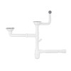 Купити Сифон двойной для кухонной мойки Agua KS04R-1 3 1/2х40/50 мм с отводом для стиральной машины, с круглым переливом , KS04R-1 / CV033464 , в категории Сифони для кухонного миття , от бренда Agua  Інтернет-магазин сантехніки ✓ Кращі ціни на ринку ✓ Ве