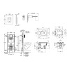 Купить Комплект 4 в 1: Установка GROHE Rapid SL 3 в 1 3884966Q + Унитаз безободковый Kroner Armada WHI513636 RIMLESS с сиденьем Slim Duroplast / Soft-close / Quick relase KA513636WHIR (3884966KA513636) , 3884966KA513636 / CV033599 , в категории  , от брен