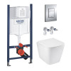 Купити Комплект 4 в 1: Инсталяция GROHE Rapid SL 3 в 1 3884966Q + Унитаз безободковый Kroner Eifel WHI493436 RIMLESS  с сиденьем Slim Duroplast / Soft-close / Quick relase KE493436WHIR (3884966KE493436) , 3884966KE493436 / CV033600 , в категории  , от бре