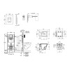 Купити Комплект 4 в 1: Инсталяция GROHE Rapid SL 3 в 1 3884966Q + Унитаз безободковый Kroner Eifel WHI493436 RIMLESS  с сиденьем Slim Duroplast / Soft-close / Quick relase KE493436WHIR (3884966KE493436) , 3884966KE493436 / CV033600 , в категории  , от бре
