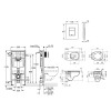 Купити Комплект 4 в 1: Инсталляция Grohe Rapid SL 3 в 1 38772001 + Унитаз безободковый Kroner A534UF Rimless с сиденьем Slim Duroplast / Soft-close / Quick relase (38772A534UF) , 38772A534UF / CV033814 , в категории  , от бренда GROHE  Інтернет-магазин са