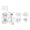 Купить Комплект 4 в 1: Установка Grohe Rapid SL 3 в 1 38772001 + Безободковый унитаз Kroner Eifel WHI493436 RIMLESS с сиденьем Slim Duroplast / Soft-close / Quick relase KE493436WHIR (38772001KE493436) , 38772001KE493436 / CV033816 , в категории  , от бре