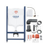 Купить Комплект 4 в 1: Установка GROHE Rapid SL 3 в 1 3884966Q + Унитаз безободковый Kroner Eifel WHI483429 TORNADO с сиденьем Slim Duroplast / Soft-close / Quick relase KE483429WHIT (3884966KE483429) , 3884966KE483429 / CV033819 , в категории  , от бренд