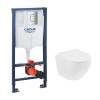Купити Комплект 4 в 1: Инсталляция Grohe Rapid SL 3 в 1 38772001 + Унитаз безободковый Kroner Harz WHI483632 TORNADO с сиденьем Slim Duroplast / Soft-close / Quick relase KH483632WHIT (38772001KH483632) , 38772001KH483632 / CV033824 , в категории  , от бр