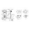 Купить Комплект 4 в 1: Инсталляция Grohe Rapid SL 3 в 1 38772001 + Унитаз безободковый Kroner Harz WHI523632 RIMLESS с сиденьем Slim Duroplast / Soft-close / Quick relase KH523632WHIR (38772001KH523632) , 38772001KH523632 / CV033826 , в категории  , от бр