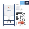 Купить Комплект 4 в 1: Установка GROHE Rapid SL 3 в 1 3884966Q + Унитаз безободковый Kroner Oker WHI533536 RIMLESS с сиденьем Slim Duroplast / Soft-close / Quick relase KO533536WHIR (3884966KO533536) , 3884966KO533536 / CV033827 , в категории  , от бренда