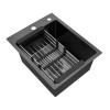 Купити Кухонна мийка Kroner KRP PVD Schwarze - 4050HM (3,0/1,0 мм) , PVD Schwarze-4050HM / CV035374 , в категории Кухонні мийки з нержавіючої сталі , от бренда Kroner  Інтернет-магазин сантехніки ✓ Кращі ціни на ринку ✓ Величезний вибір ✓ Гарантія ✓ Заход