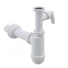 Сифон для умивальника d40 з підводкою та накидною гайкою 5/4", Alcaplast A43P