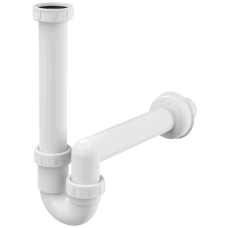 Сифон трубчастий d40 з накидною гайкою 6/4", Alcaplast A80-DN40