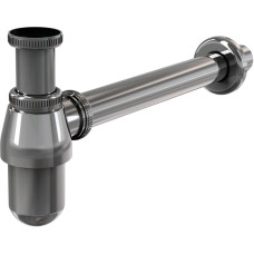 Сифон из хромированной латуни d=32 с насадочной гайкой 5/4", Alcaplast A431