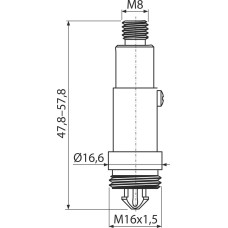 Механізм CLICK/CLACK, Alcaplast S0525-ND