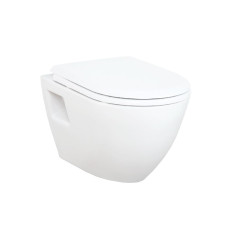 Кришка сидіння Duroplast, з механізмом soft-close, біла, Creavit KC0403.01.0000E