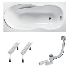 Ванна Delfi 180 + сифон + ніжки, Koller Pool DELFI180X80 + WBW0001 + B70CМMA-57