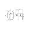 Купити Round Arc змішувач для душу прихованого монтажу, Koller Pool RA10450 , RA10450 / a1fd197f-1e80-4b28-a95d-478ba62b1f2c , в категории Змішувачі для душу , от бренда Koller Pool  Інтернет-магазин сантехніки ✓ Кращі ціни на ринку ✓ Величезний вибір ✓ Г