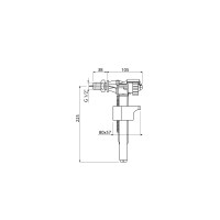 Впускной механизм с боковым подводом металлический 1/2" (Koller Pool), Koller Pool VMP2-1/2”