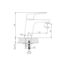Kвадро Старт змішувач для раковини, Koller Pool KS0200