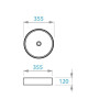 Купити Round Arc умивальник на стільницю 355х355 мм, Koller Pool RA-0355-WB , RA-0355-WB / 0300e08b-e9a0-462e-b275-9a6223a5177a , в категории Умивальники на стільницю , от бренда Koller Pool  Інтернет-магазин сантехніки ✓ Кращі ціни на ринку ✓ Величезний 
