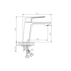 Смеситель для раковины GRACE, Koller Pool GR0200