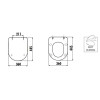 Купить Установка AlcaPlast 4в1 AM101/1120 с черной матовой круглой кнопкой M678 + подвесной унитаз Free Black matt Rim-off, Koller Pool AM101/1120-4:1 UA M678-0001 + FE322-11SM00E-0000 + KC0903.01 , AM101/1120-4:1 UA M678-0001 + FE322-11SM00E-0000 + KC090
