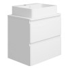 Купити Тумба консольна біла STYLE 60см з раковиною Kvadro 50см, Koller Pool 2022ST-101560 + KR-0500M-WB , 2022ST-101560 + KR-0500M-WB / 822e76a4-ce51-4c3a-93e4-ac5cc7cf41d9 , в категории Шафи під умивальник , от бренда Koller Pool  Інтернет-магазин сантех