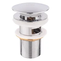 Клапан донного слива Lidz Tani 003 с нажимным управлением 1 1/4" с переливом LDTAN003CRM32526 Хром