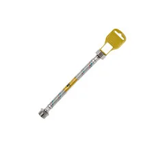 Гнучка підводка для підключення води Kroner KRM 1/2" ВЗ 150 см в нейлоновому обплетенні покритому ПВХ